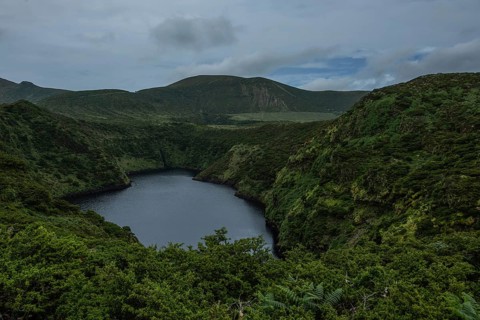 Caldeira, lake, azores