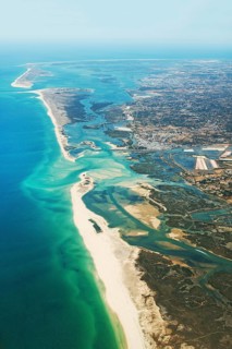 Aerial view of Olhão, Algarve, Portugal