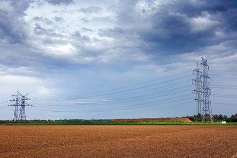 Construction site of the transmission system operator Amprion for the converter in Meerbusch,