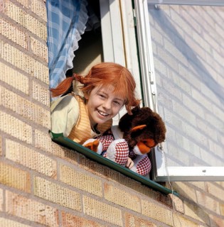 Inger Nilsson. Born in 1959. Swedish child actress known for playing the role of Pippi Longstocking