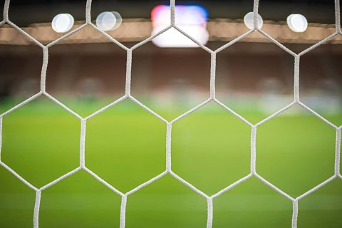Football stadium - view by the net