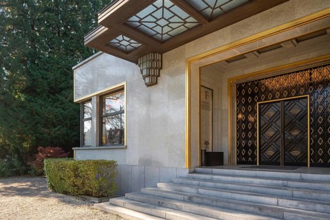 Brussels, Bruxelles, Villa Empain or hôtel Empain, built from 1930 to 1935 by Michel Polak, seat of