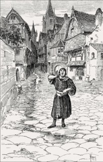 City barker, messenger, Paris, France, Middle Ages