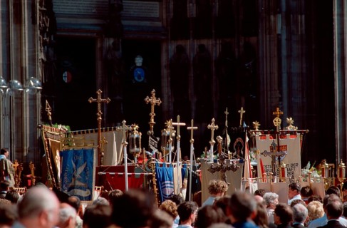 Corpus Christi Procession, Cologne Cathedral, Cologne, North Rhine-Westphalia, Corpus Christi