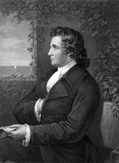 Johann Wolfgang von Goethe (1749-1832) on engraving from 1873. German writer, artist and politician