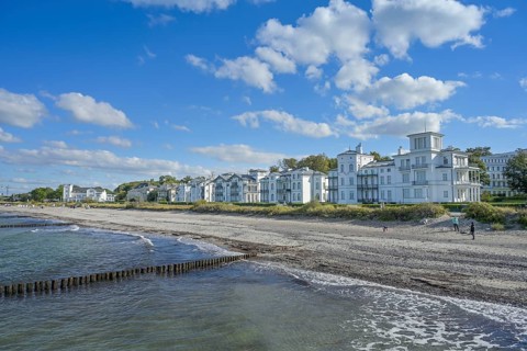 Baltic Sea, villas on the beach promenade, so-called pearl necklace, Baltic Sea resort