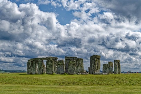 Stonehenge, a National Trust, UNESCO World Heritage Site, is a megalithic structure from the