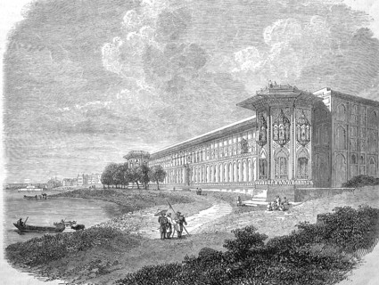 View of Delhi on the Yamuna, Jamuna or Jumna, tributary of the Ganges, India, Historical,