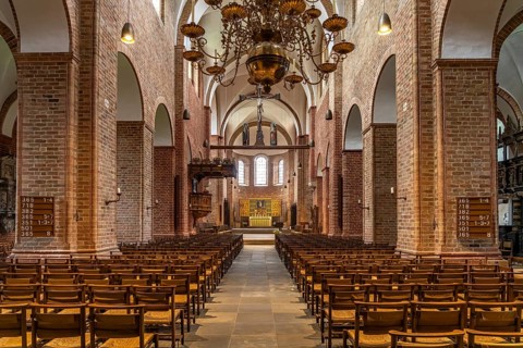 Interior of Ratzeburg Cathedral, Ratzeburg, Schleswig-Holstein, Germany