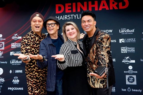 Julian F. M. Stöckel, Rolf Scheider, Janine Becker and Matthias Mangiapane at the VIP opening of