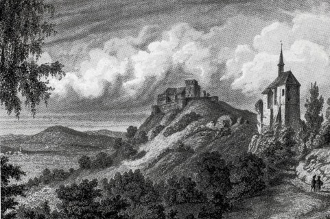 Giechburg and the Gügel church near Scheßlitz in the Middle Ages, Bamberg district, Upper