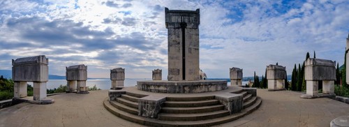Mausoleum, Vittoriale degli Italiani, house and garden of Gabriele D'Annunzio, Gardone Riviera, on