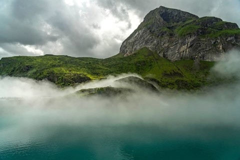 The Lac des Gloriettes reservoir in the Pyrenees near Gavarnie-Gèdre, France
