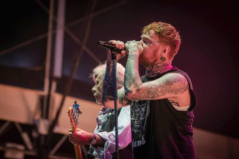 Frank Carter, singer of the Sex Pistols ft. Frank Carter live in the Berlin Zitadelle Spandau on 04
