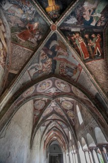 Cathedral cloister around 1370, the frescoes were painted from around 1390, Bressanone Cathedral,