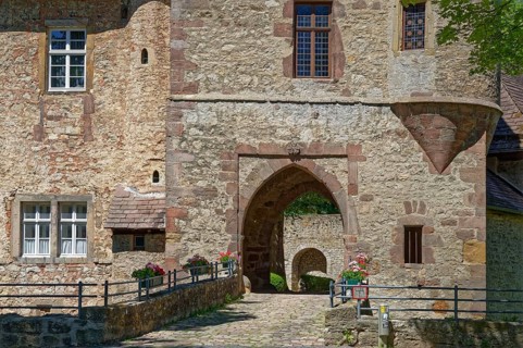 Dringenberg Castle is a medieval hilltop castle in Dringenberg in the district of Höxter. It was