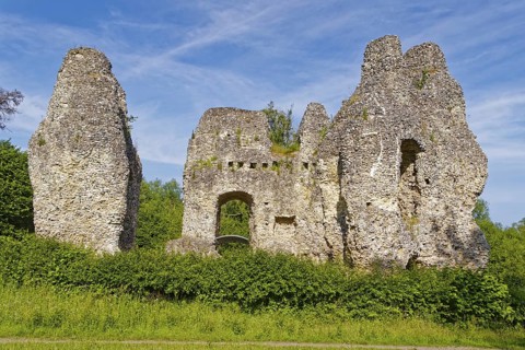 Odiham Castle, also known as King John's Castle, is a ruined castle from the 14th century.