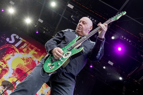Jake Burns, singer, guitarist, Stiff Little Fingers, punk rock band, Northern Ireland, open air at