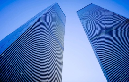Towers of the World Trade Centre September 2000, one year in front of the destruction, New York