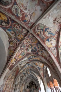 Cathedral cloister around 1370, the frescoes were painted from around 1390, Bressanone Cathedral,