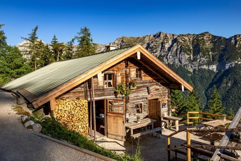 Schärtenalm, behind the Reiteralpe, Berchtesgaden National Park, Ramsau, Berchtesgadener Land,