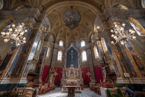 Chancel in Bressanone Cathedral, Cathedral Square, Bressanone, South Tyrol, Italy