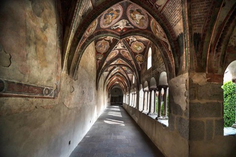 Cathedral cloister around 1370, the frescoes were painted from around 1390, Bressanone Cathedral,