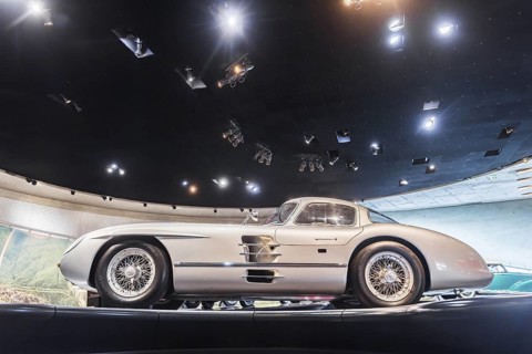 Mercedes-Benz 300 SLR Uhlenhaut Coupé from 1955. Two examples were built, one was auctioned. With