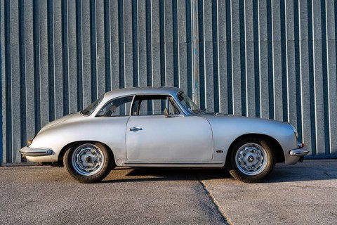 Porsche 356, motor vehicle, car, sports car, silver
