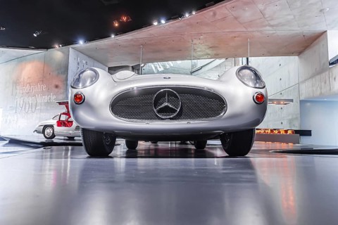 Mercedes-Benz 300 SLR Uhlenhaut Coupé from 1955. Two examples were built, one was auctioned. With
