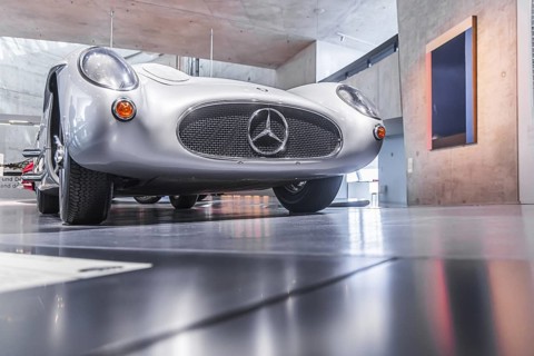 Mercedes-Benz 300 SLR Uhlenhaut Coupé from 1955. Two examples were built, one was auctioned. With