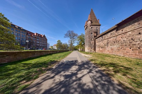 City fortification, city wall, defence defence tower, footpath, old town, general architecture,
