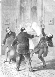 Prince Pierre Napoleon Bonaparte, a nephew of Napoleon Bonaparte shoots Victor Noir, actually Yvan
