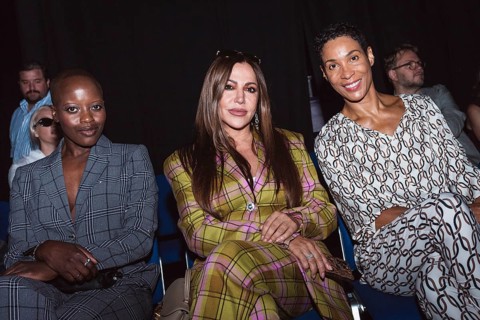 Florence Kasumba, Simone Thomalla and Annabelle Mandeng at the Kilian Kerner Fashion Show during