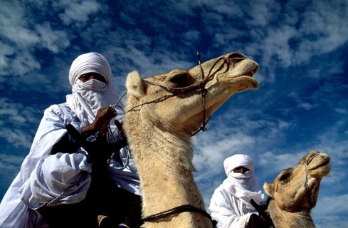 Tuareg in the Sahara Desert, Libya