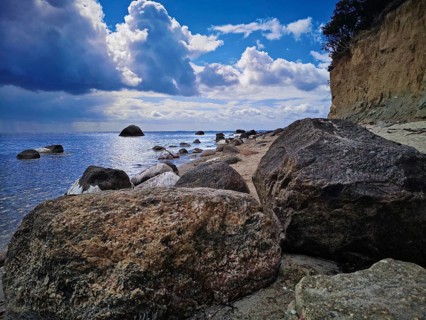 Baltic Sea coast near Lobbe, Mönchgut, island of Rügen