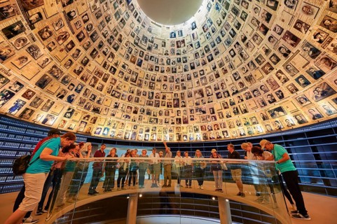 Jerusalem Israel. Yad Vashem. Memorial to the victims of the holocaust. The Hall of names