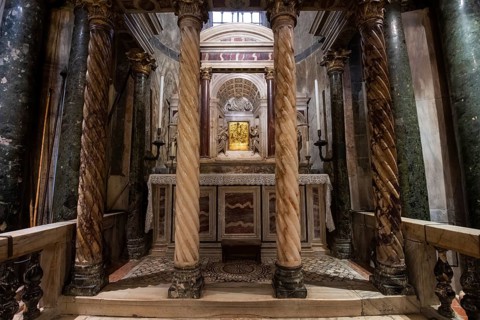 Marble Altar, St Mark's Basilica, Venice, Veneto, Adriatic Sea, Northern Italy, Italy