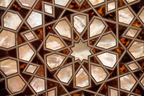 Ottoman art example of Mother of Pearl inlays from Istanbul