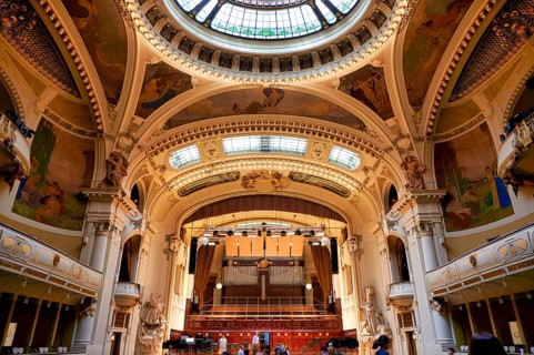 Prague Czech Republic. The Smetana Hall inside Municipal House