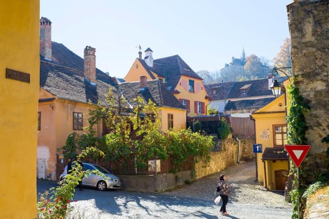 Old town centre of Sighisoara, Romania