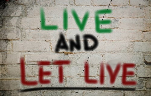 Live And Let Live Concept