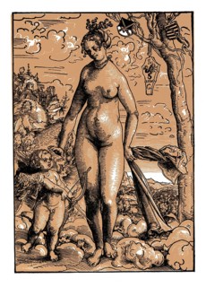 Venus and Amor, Lucas Cranach, 1506, facsimile of the 19th century
