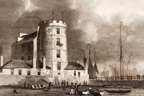 The Signal Tower, Leith Harbour, Edinburgh, Scotland, 19th century, from Modern Athens by Th. H.