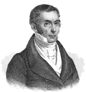 Portrait of Augustin Eugène Scribe, 1791 - 1861, a French playwright and librettist, Portrait von