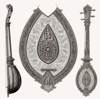 Altindisches Streichinstrument, 19. Jahrhundert