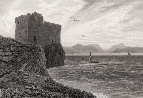 Mingarry Castlenear Kilchoan in Lochaber, 19th century, from Modern Athens by Th. H. Shepherd