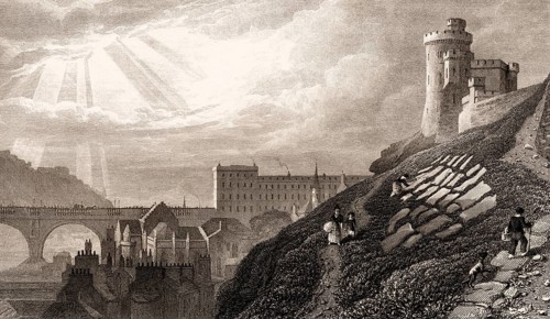 The Jail Governor's House, Edinburgh, Scotland, 19th century, from Modern Athens by Th. H. Shepherd