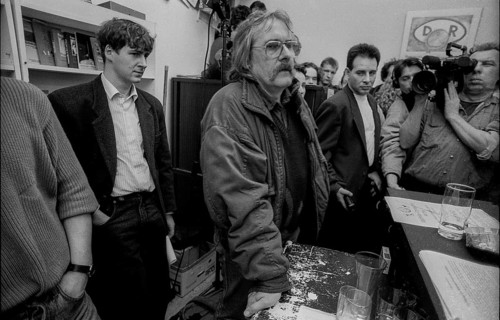 Germany, Berlin, 28 January 1992, Opening of the Matthias Domaschk Memorial Library, (in the