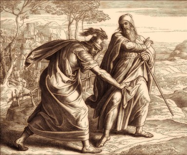 God rejects Saul, Old Testament, by Julius Schnorr von Carolsfeld